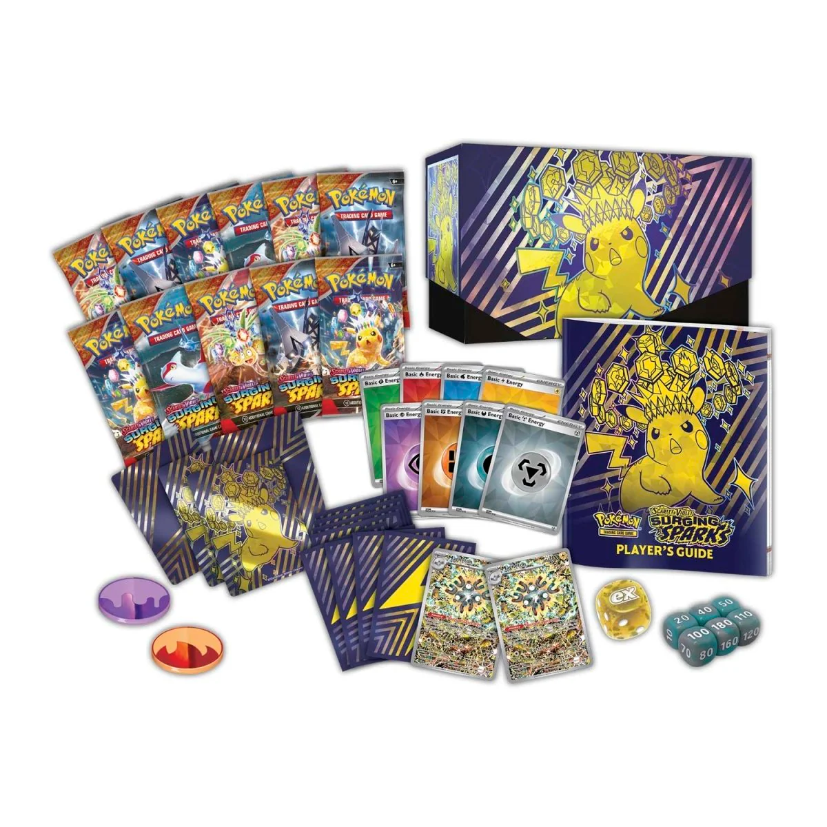 Surging Sparks POKEMON CENTER Elite Trainer Box - With Acrylic - Image 2