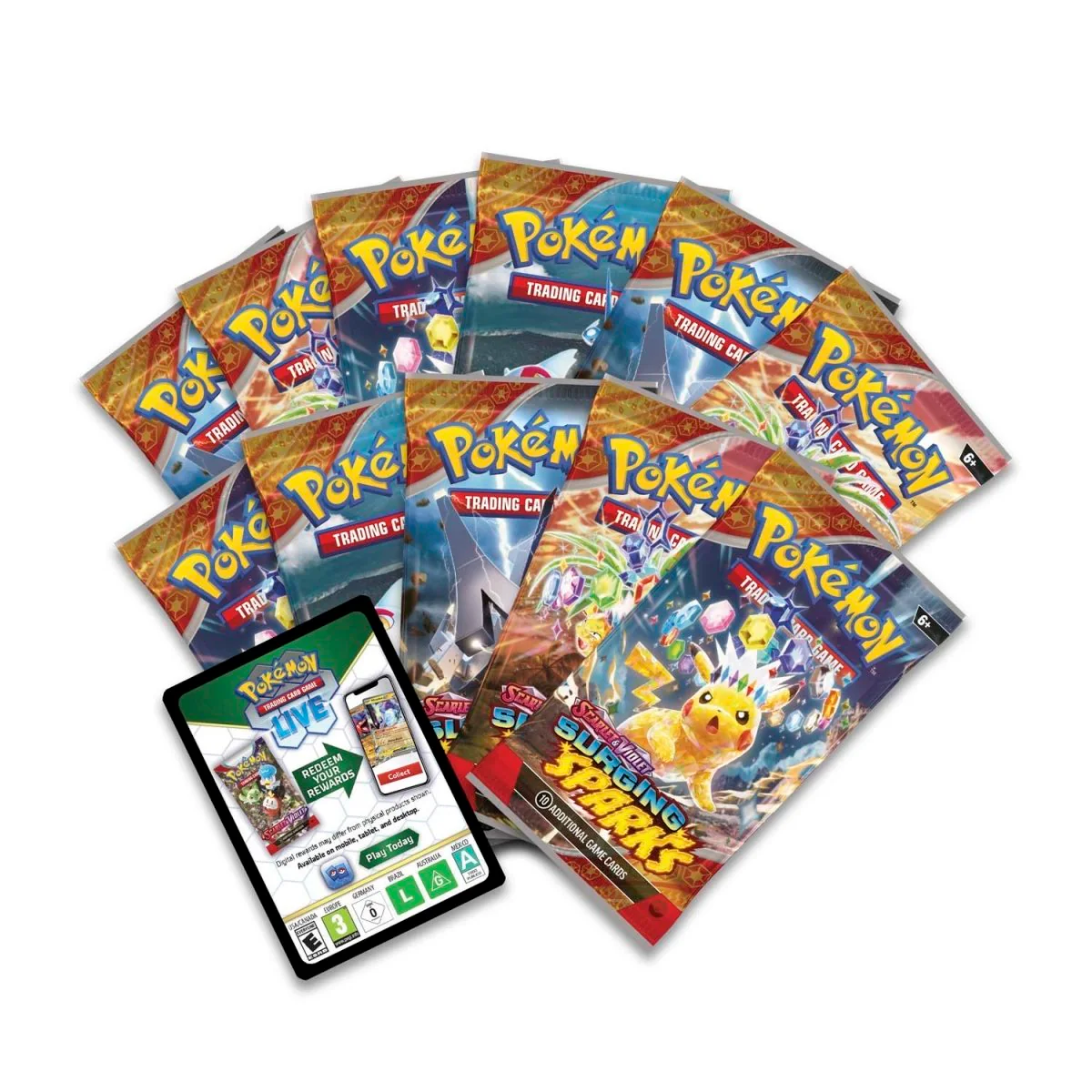 Surging Sparks POKEMON CENTER Elite Trainer Box - With Acrylic - Image 3